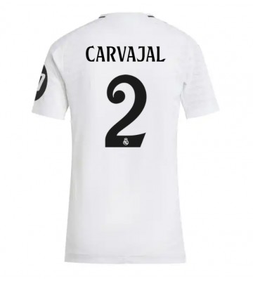 Real Madrid Daniel Carvajal #2 Hjemmebanetrøje Dame 2024-25 Kort ærmer